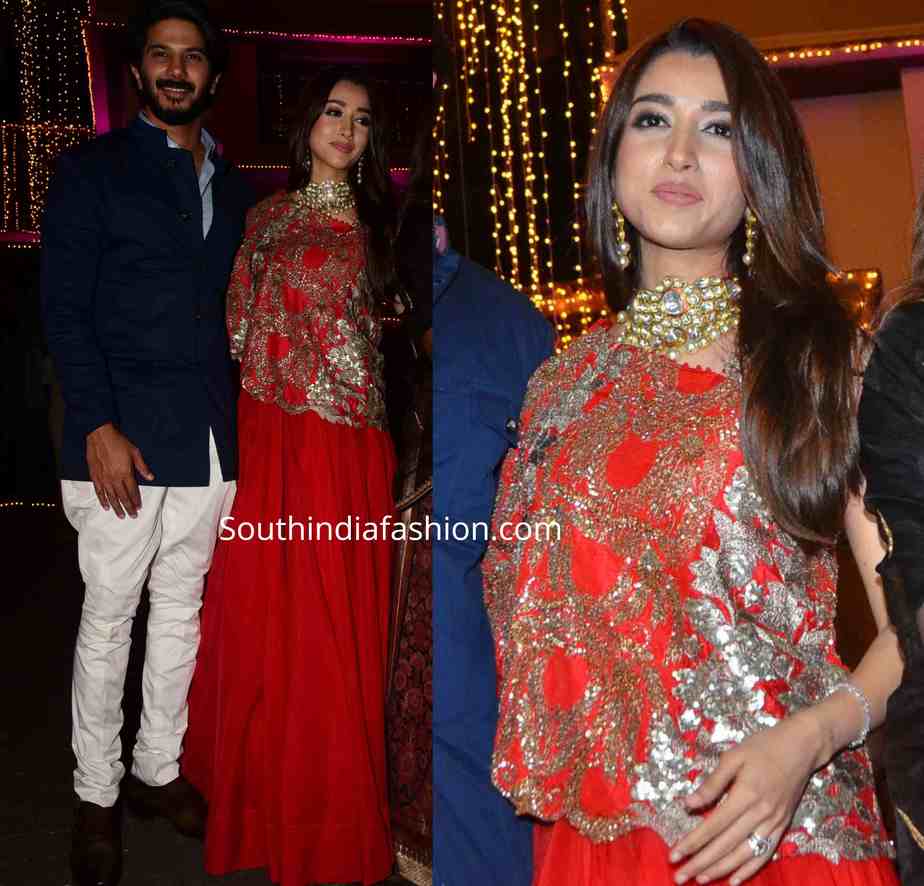 dulquer salman and his wife at bachchan diwali party