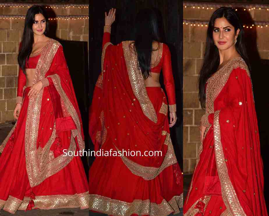 sabyasachi lehenga red