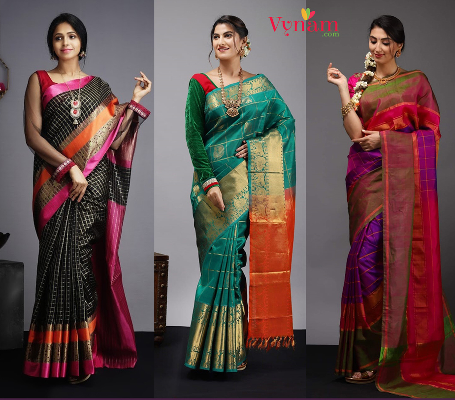 silk sarees by vynam