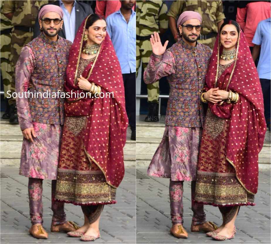 deepika ranveer in sabyasachi dresses at golden temple (2)