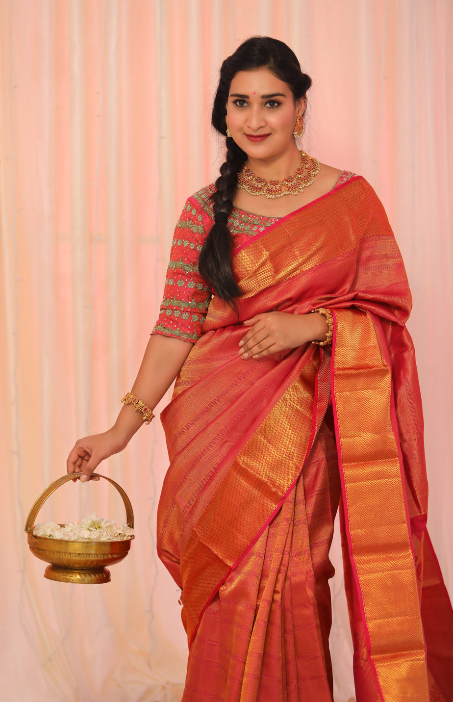 Stunning Kanchi Pattu Sarees by Priva Collective – South India Fashion
