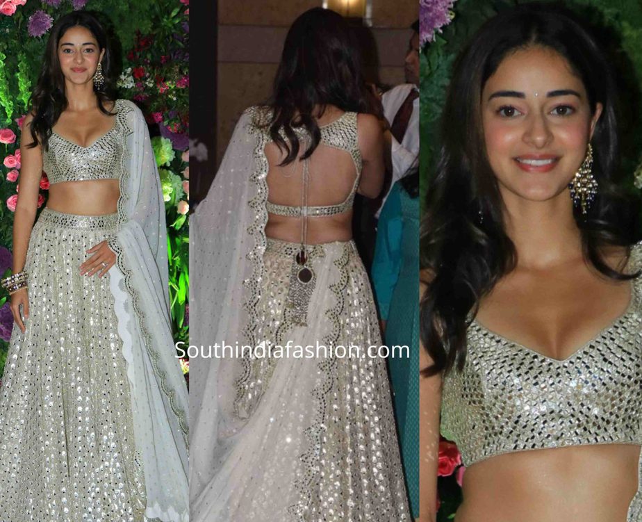 ananya panday lehenga at armaan jain wedding reception (2)