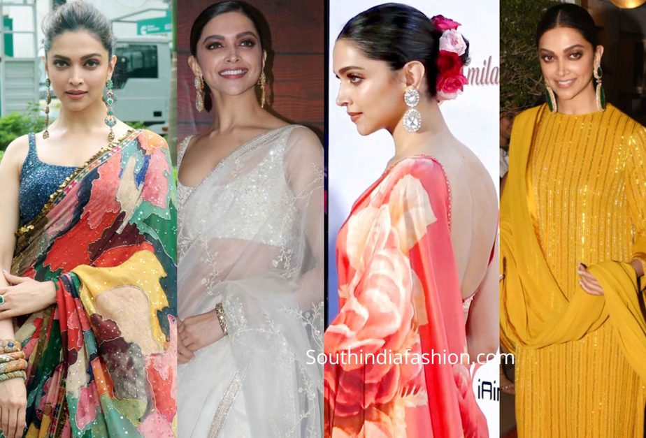 deepika padukone in sabyasachi sarees (1)