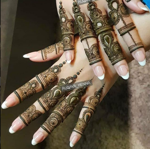 Latest Finger Mehndi Designs 2023-2024 For Hands | FashionEven