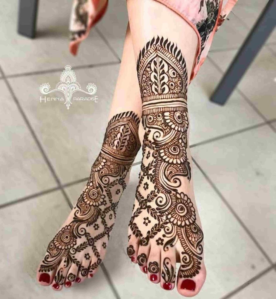 leg mehndi designs (3)