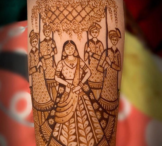 15+ Brides who told their Love Story through their mehndi design! | Bridal  Look | Wedding Blog
