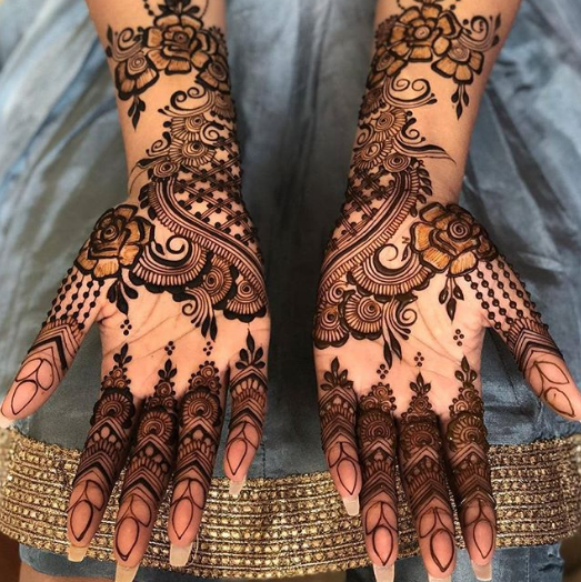 latest mehndi designs for front hands