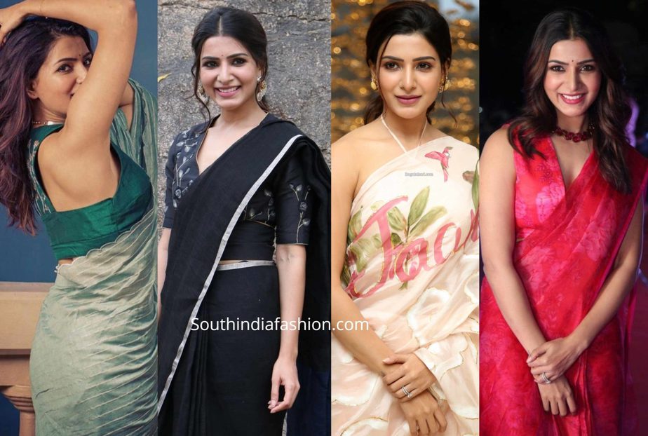 samantha akkineni sarees jaanu promotions