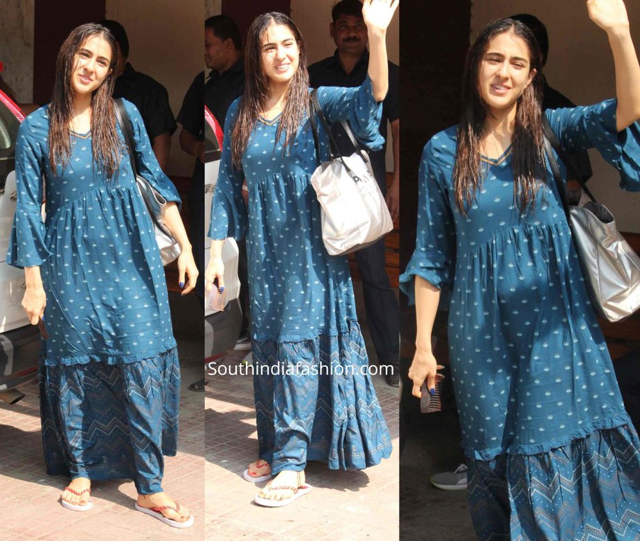 sara ali khan in global desi maxi dress