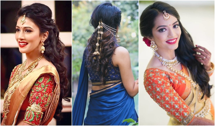 Opting for open bridal hairstyle Here are some ideas  Styl Inc