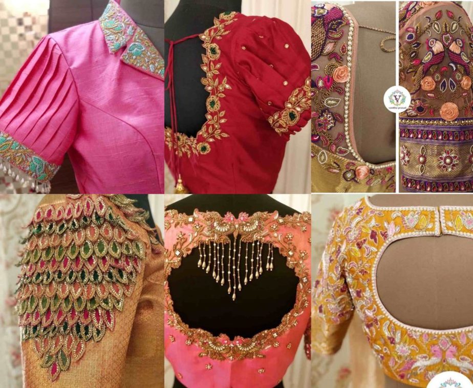 aari work blouse designs 2020