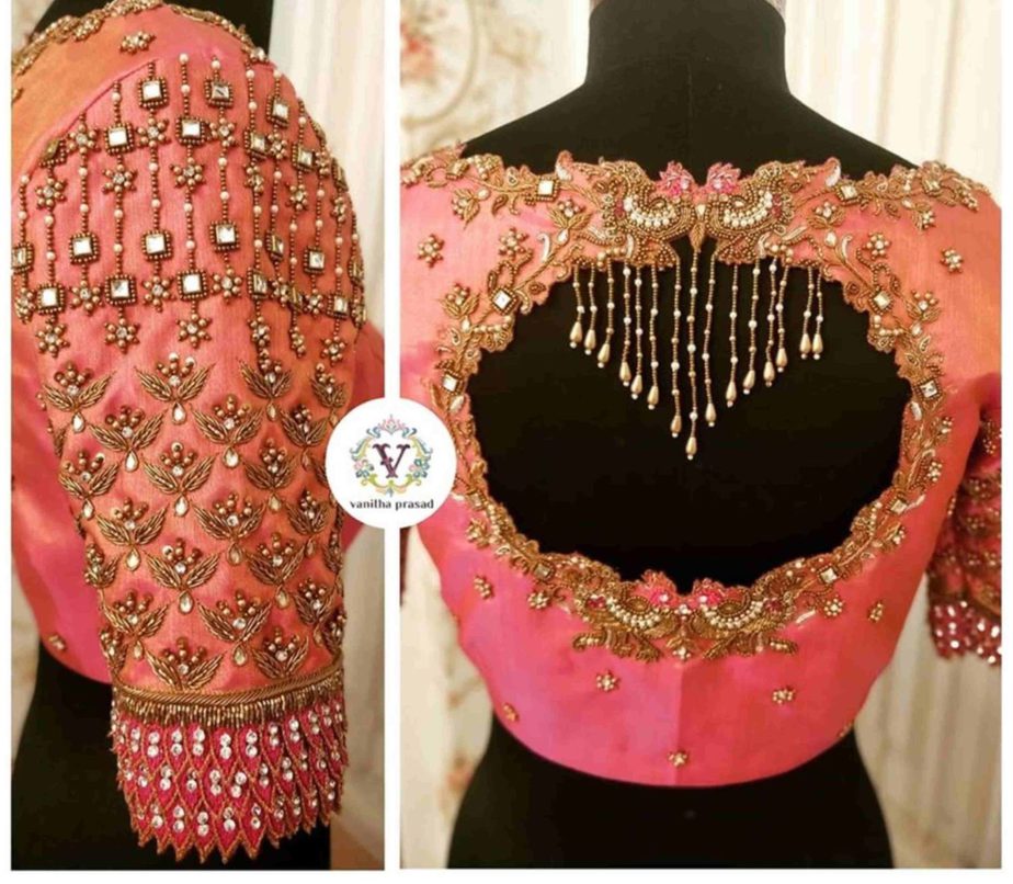 Stunning Aari Work Blouse Designs 2020 For Silk Sarees!