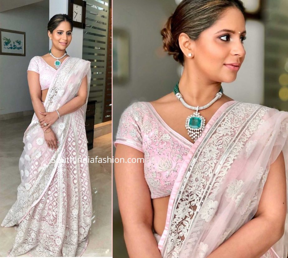 anushpala kamineni in abu jani sandeep khosla lehenga