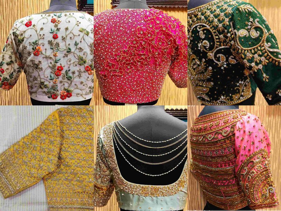 16 Heavy Maggam Work Wedding Blouse Designs For Silk Sarees!