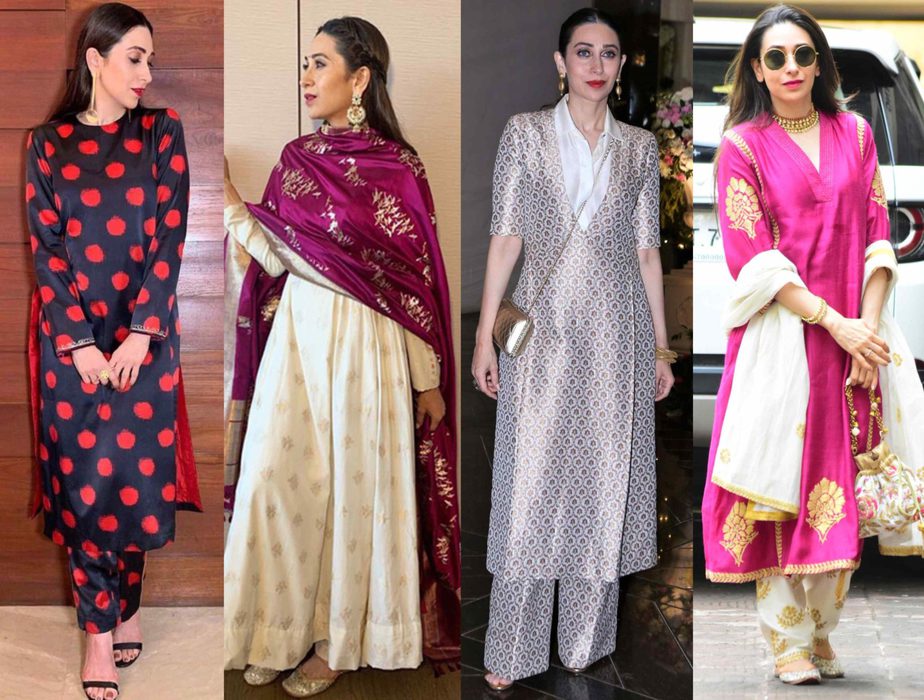 Karishma Kapoor sets ethnic style goals in suits and trendy kurta ...