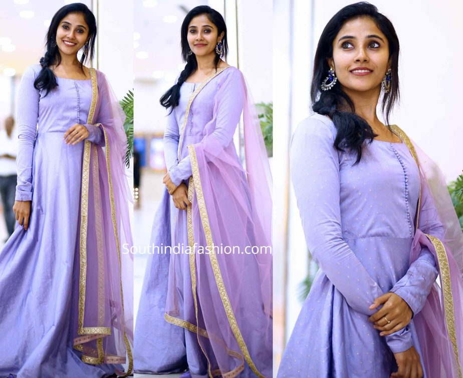 punya elizabeth in lavender anarkali