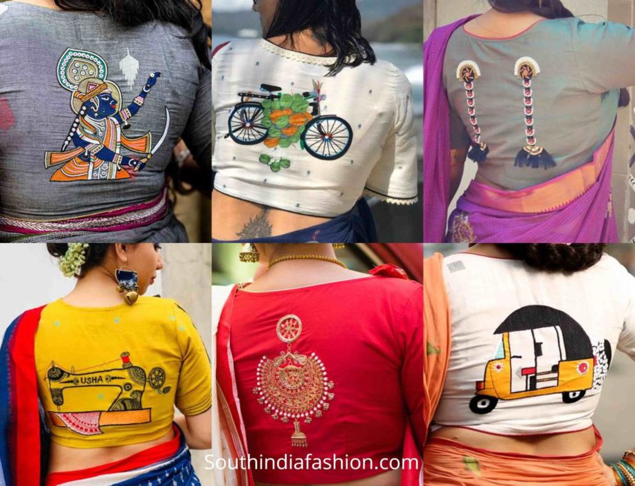 quirky blouse designs with fun embroidery