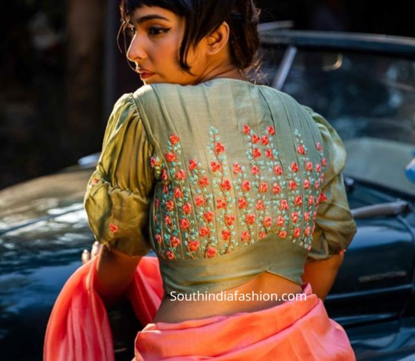 retro saree blouse designs 2020 (1)