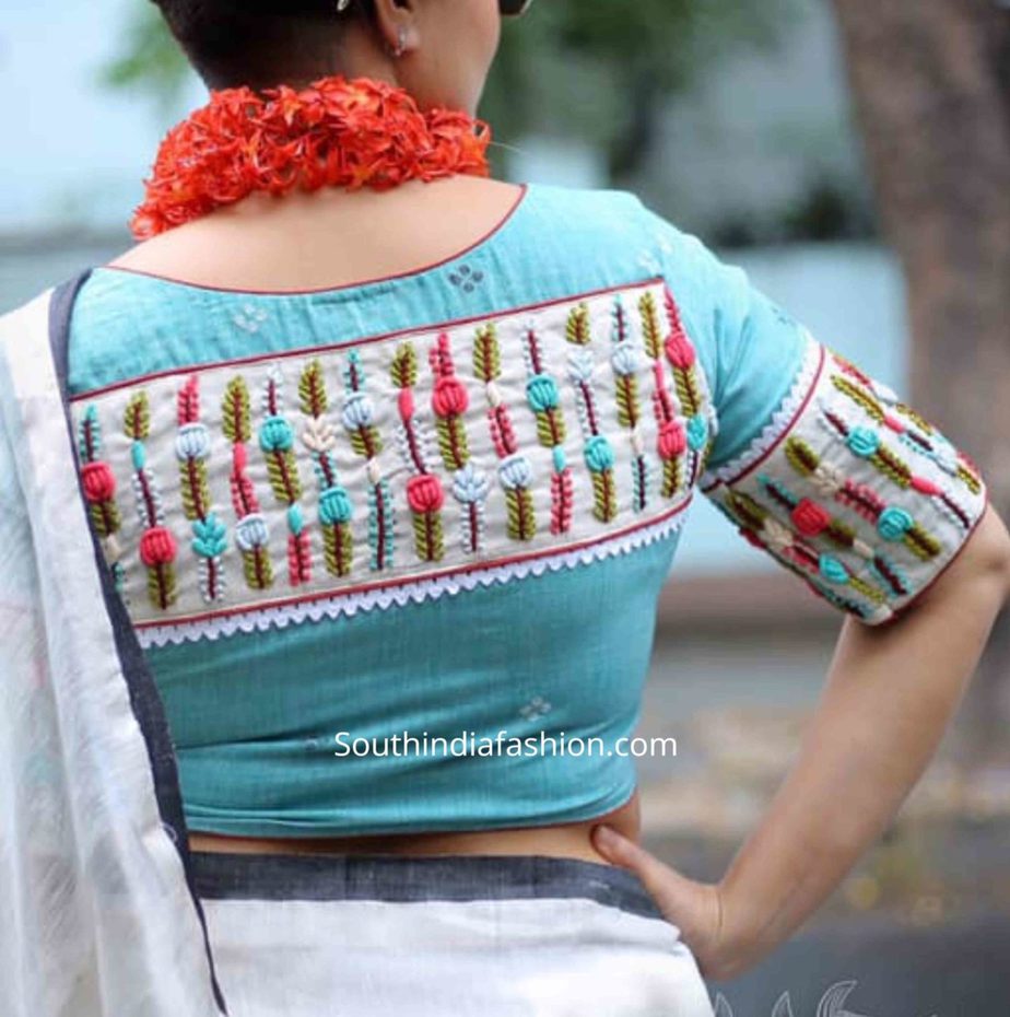 Hand deals embroidery blouse