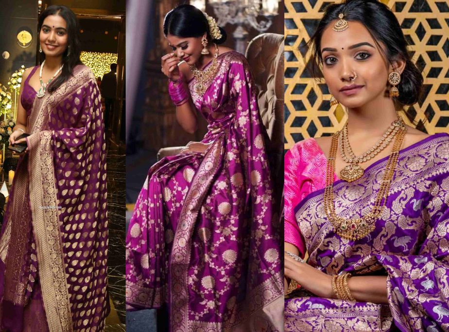 bridal sarees for dusky complexion