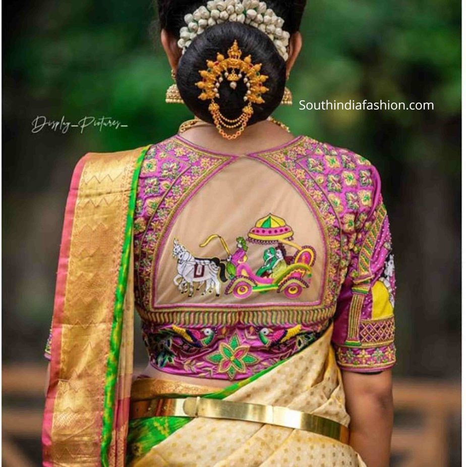 unique silk saree blouse designs 2020