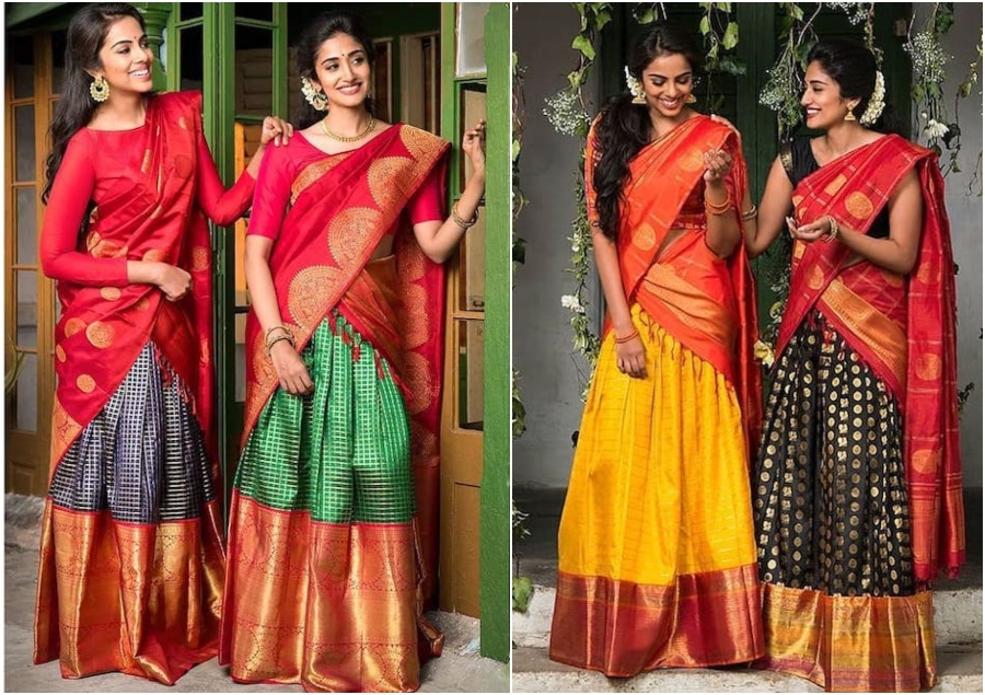 Pattu Lehengas And Half Saree That You Can Consider Picking For your D-Day