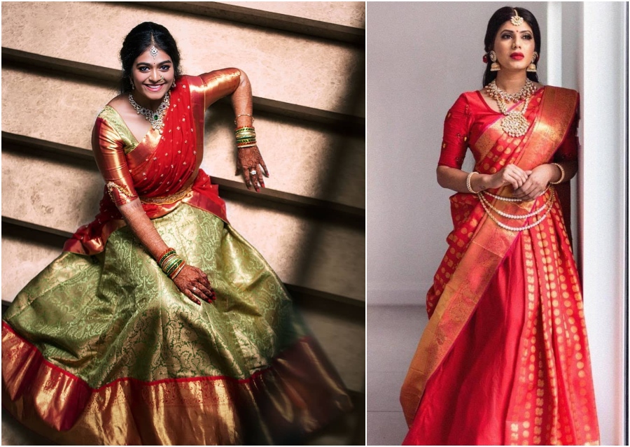 Pattu Lehengas And Half Saree That You Can Consider Picking For your D-Day