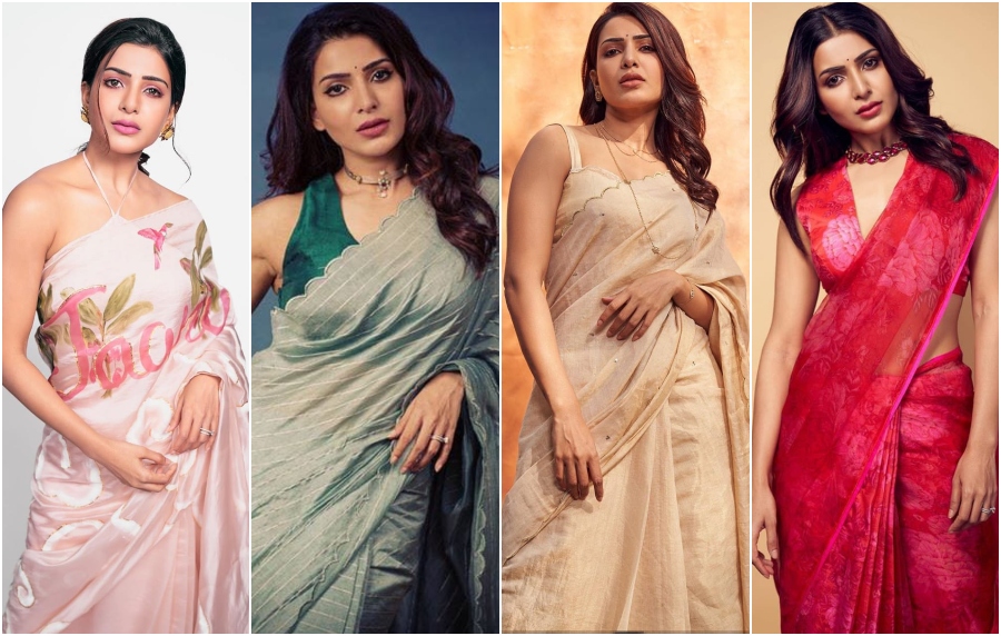 5 Times Samantha's Saree Looks Stated How Simple Sarees Can Be Stylish!