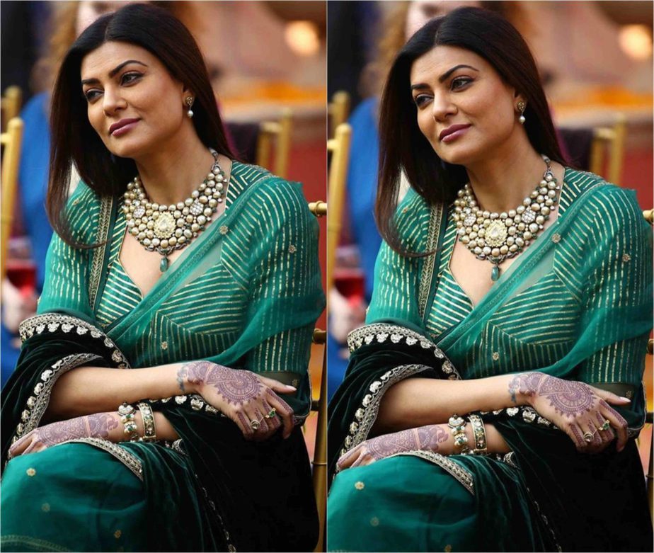 sushmita sen green saree in aarya