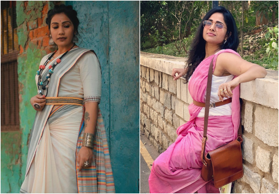 Beat the Monsoon Humidity With Your Favorite Cotton And Linen Sarees In Stylish Ways