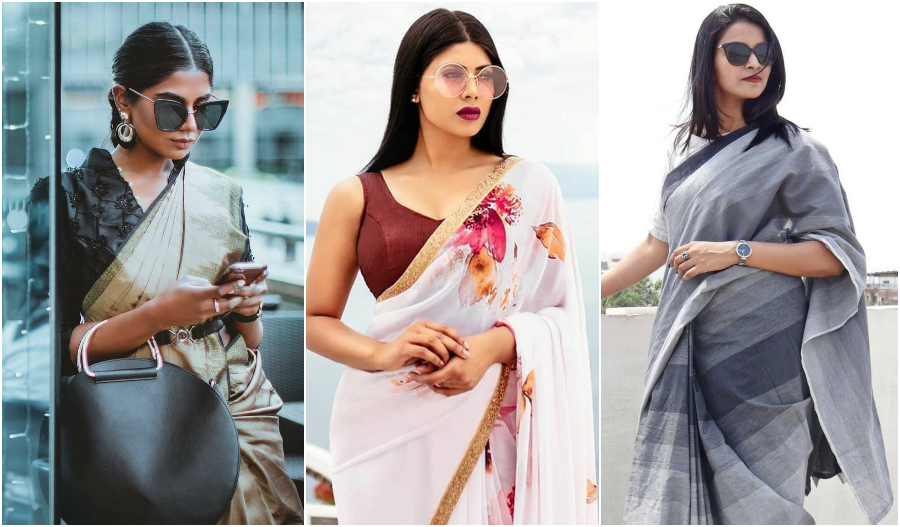 Beat the Monsoon Humidity With Your Favorite Cotton And Linen Sarees In Stylish Ways