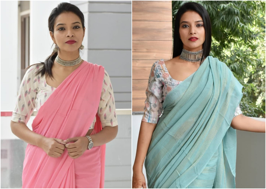 Beat the Monsoon Humidity With Your Favorite Cotton And Linen Sarees In Stylish Ways