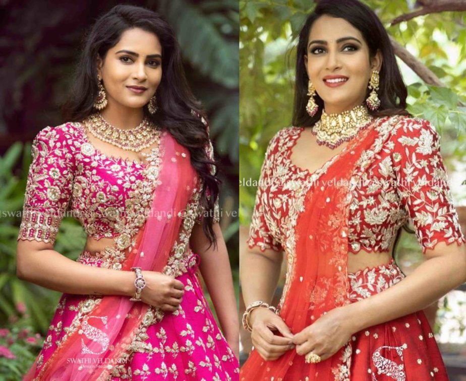 himaja lehenga swathi veldandi (1)