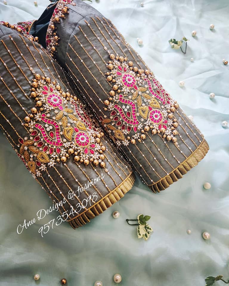 silk saree blouse work designs