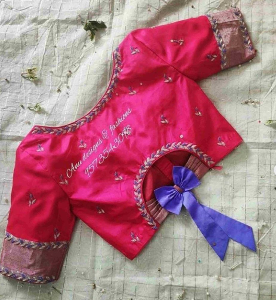 latest blouse designs 2020 for fancy sarees