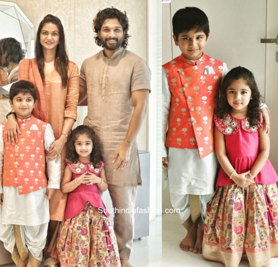 allu arjun family ganesh puja (1)