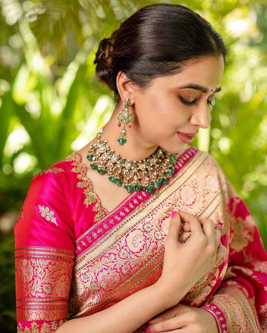 Raj Jewellery Ethnic Traditional Big Size Heavy Pink Color Jhumka jhumki  Earrings For Girls And Women RK103 PINK GOLD