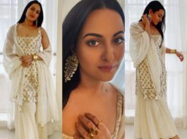 sonakshi sinha in a white suit by anita dongre