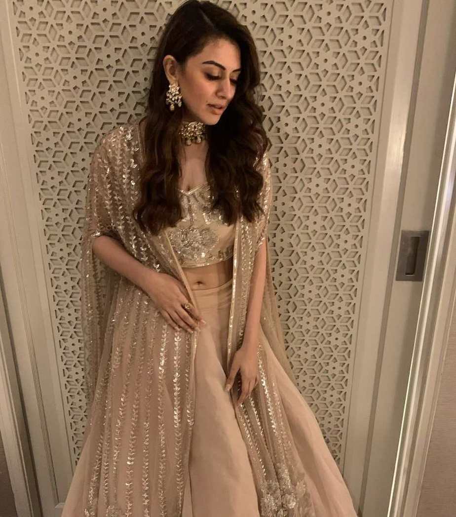 Hansika in an ayushi Bhasin lehenga for friend's baraat ceremony1.1