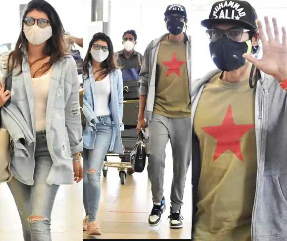 Rana Daggubati and miheeka bajaj on their way to vacation8