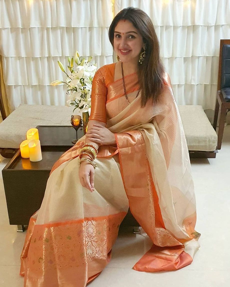 sridevi vijaykumar silk saree for karthikai deepam 2020