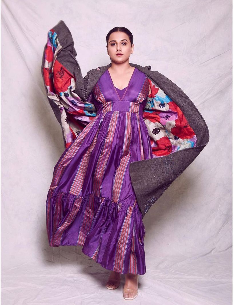 Vidya Balan in a purple outfit by Pero-1