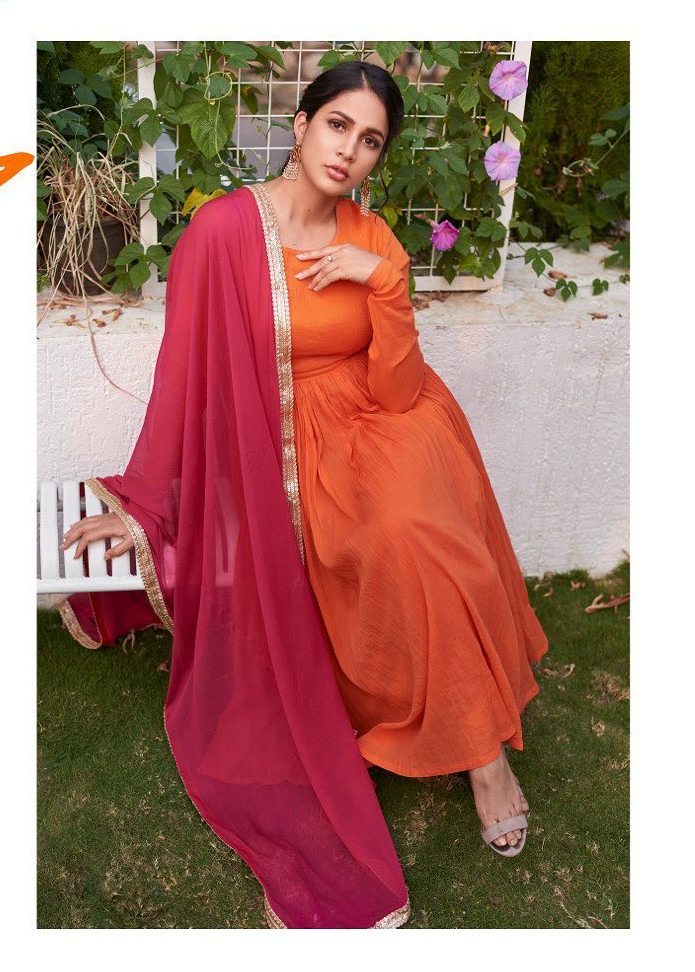 Lavanya Tripathi in a dual-coloured anarkali by True Browns!