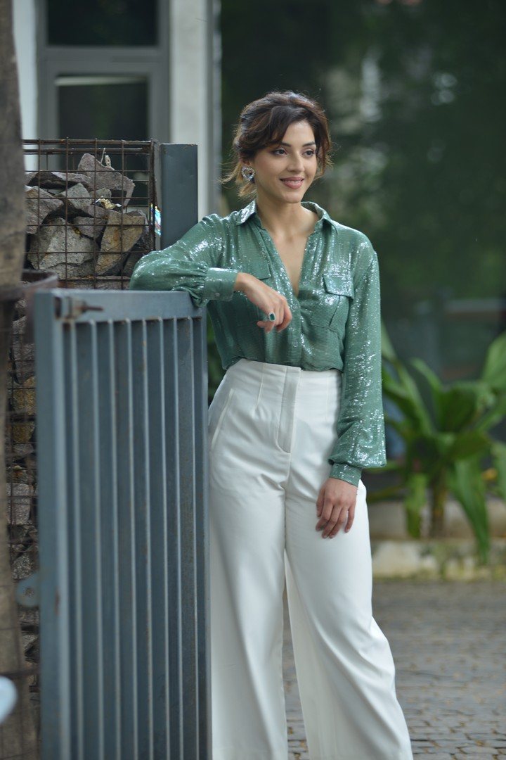 EMBROIDERED TROUSERS  White  ZARA India