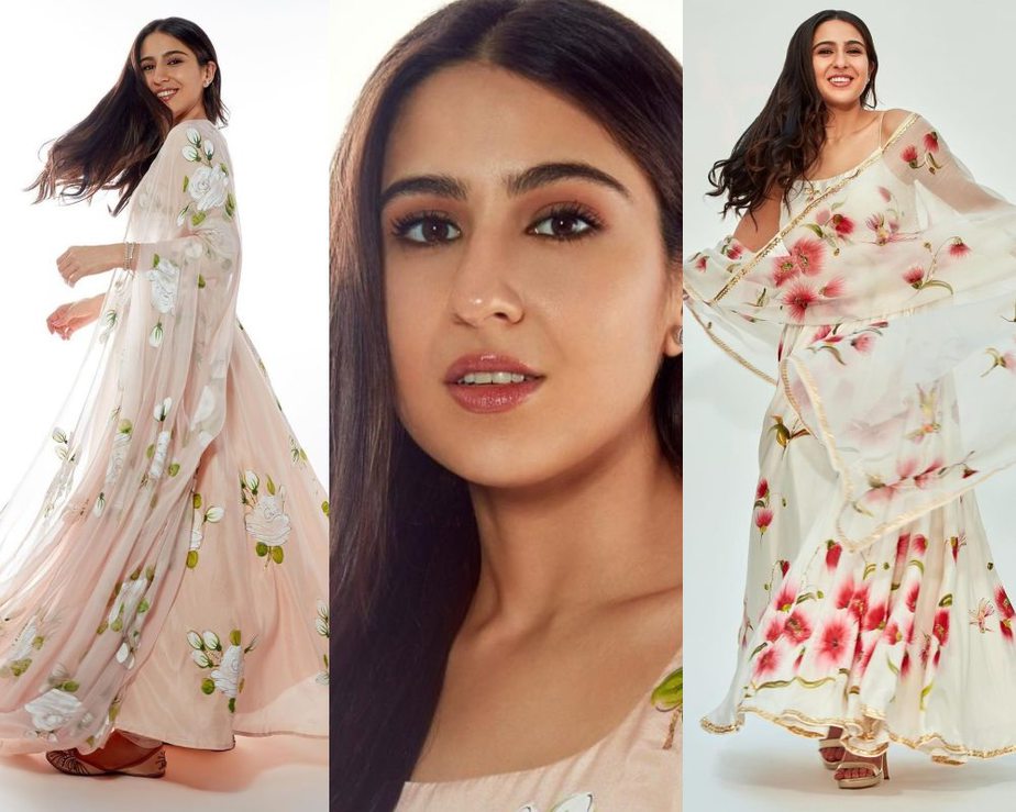 Sara Ali khan in an ivory kurta set by picchika for atrangi re featured