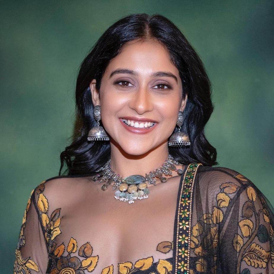 Regina Cassandra looks strikingly pretty in a black kalamkari ...