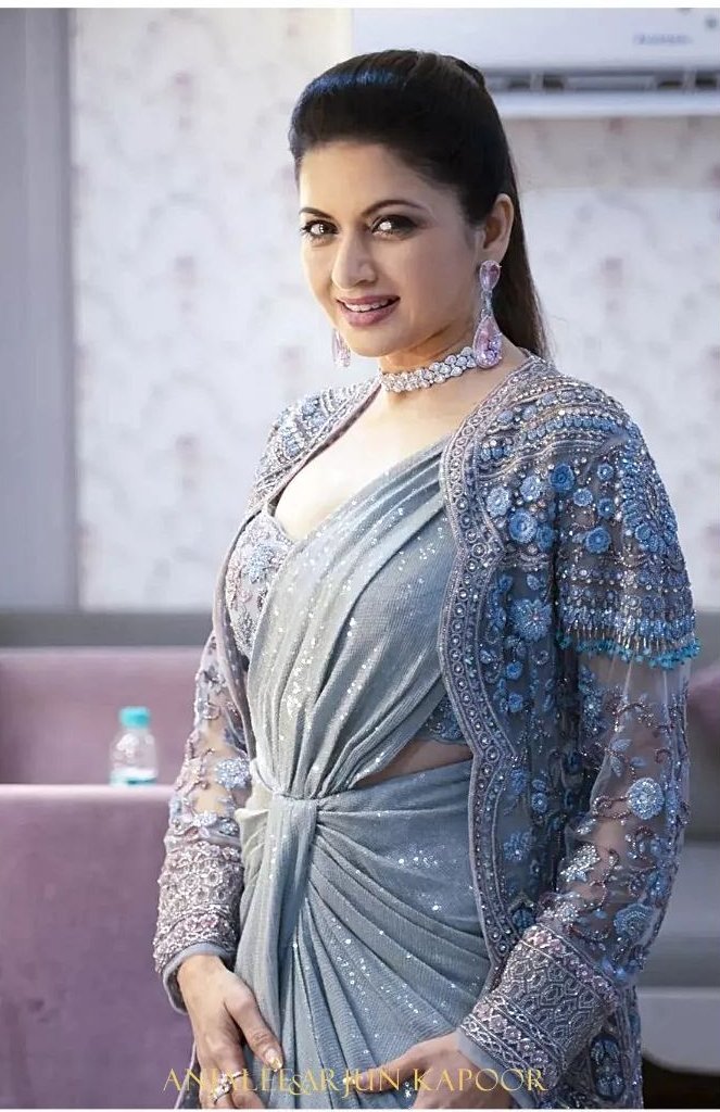 Lilac jacket Saree