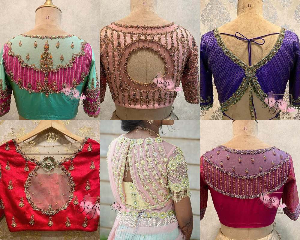 19 Latest back neck blouse designs that are ideal for every bride!