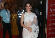 kiara advani in a white saree by mm for lokmat0