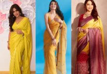 madhuri,jacqueline,chitrangda in yellow sarees for events-feature